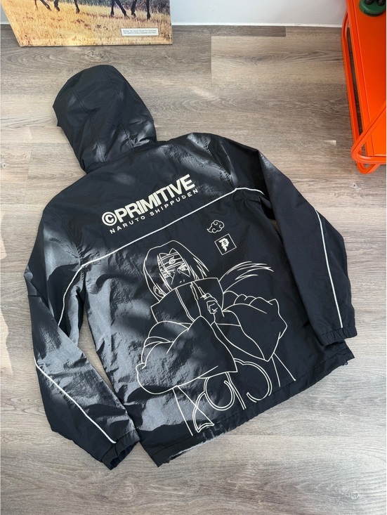 Other - Primitive x Naruto Shippuden Black Hooded Windbreaker Jacket Medium